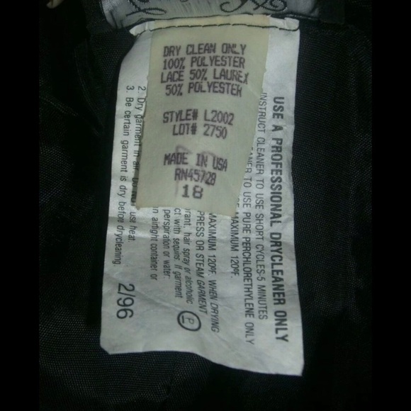 Vintage Plus Size Lori Max Dress Black Tier Flamenco Sheer Sequin Lace Flapper - Picture 7 of 9